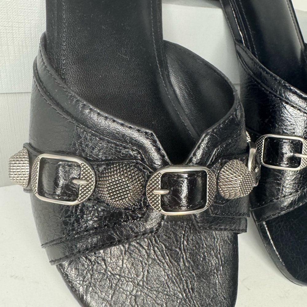 Balenciaga Le Cagole Women’s Slide Sandal Black Colo Size 38 New. - Picture 4 of 10